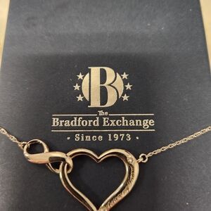 The Bradford Exchange Sterling Heart Pendant Necklace BNIB